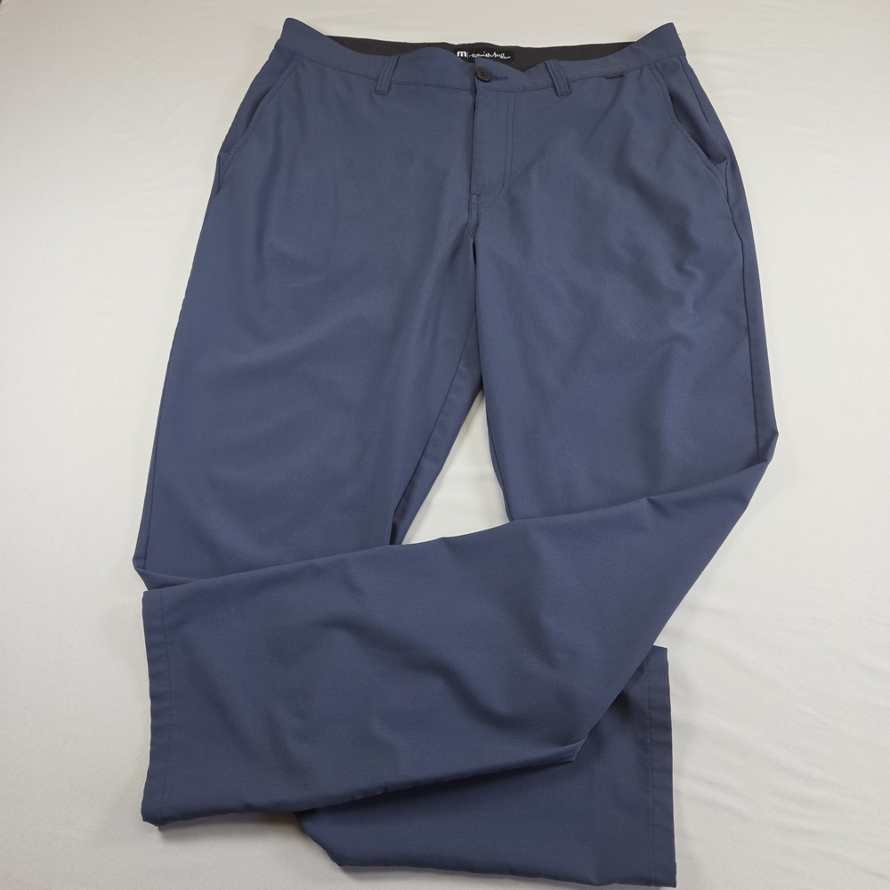 Travis Mathews Right On Time Pants - Navy Blue - 34 X 32 Golf Stretch